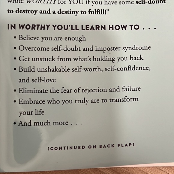 Worthy: How to Believe You Are Enough and Transform Your Life by Jamie Kern Lima - Picture 5 of 5
